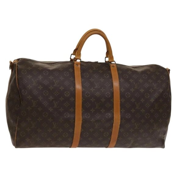 LOUIS VUITTON Monogram Keepall Bandouliere 60 Boston Bag M41412 LV Auth 137098 - Picture 1 of 16